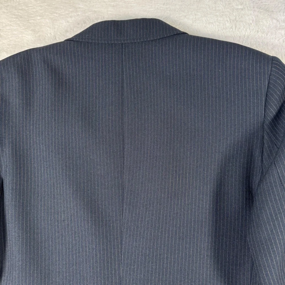 Levi's Action Suits Blazer Mens 40‎ Navy Blue Excellent Pinstripe Two-Button